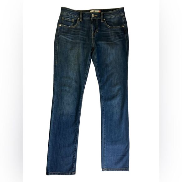 Cabi The Straight Jeans Low Rise Dark Wash Full Length Denim #5166 Size 2 - Picture 1 of 11